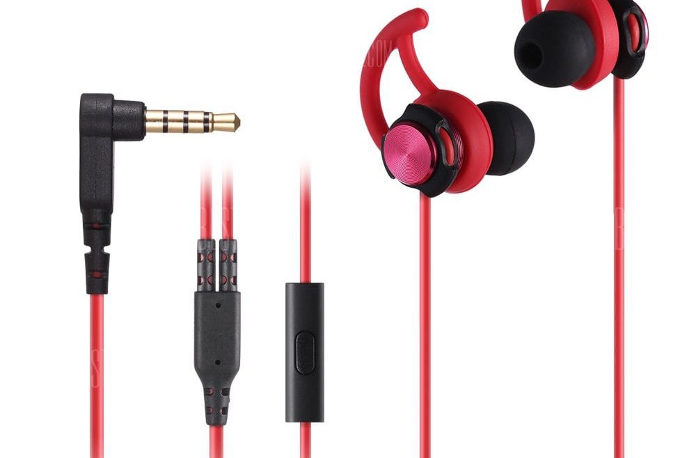 offertehitech-gearbest-GEVO GV2 Wired Sport In-ear Earphones with On-cord Control