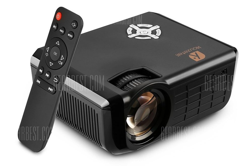 offertehitech-gearbest-Houzetek 720P 1800 Lumens Private Theater Projector