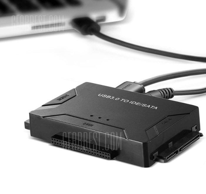 offertehitech-gearbest-USB3.0 to IDE / SATA Interface Hard Disk Line Adapter