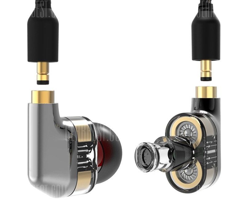 offertehitech-gearbest-WS25 Double Dynamic HiFi Stereo Earphones