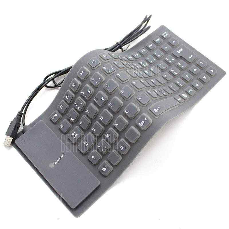 offertehitech-gearbest-85-key Wired Silent Waterproof USB Silicone Roll-up Keyboard