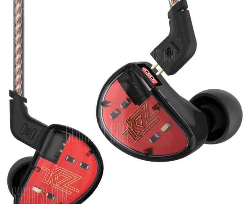 offertehitech-gearbest-KZ AS10 5BA HiFi Stereo Earphone In-ear Earbuds with 0.75mm 2 Pin Cable