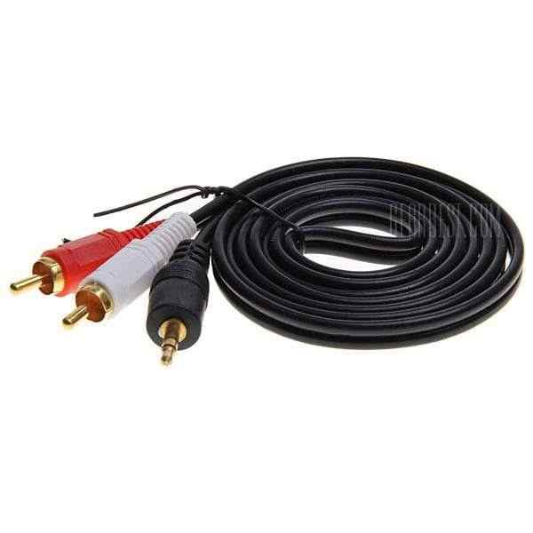 offertehitech-gearbest-New 1.42M 5FT PC/Laptop Stereo 3.5mm Male to 2 RCA Male Audio Cable