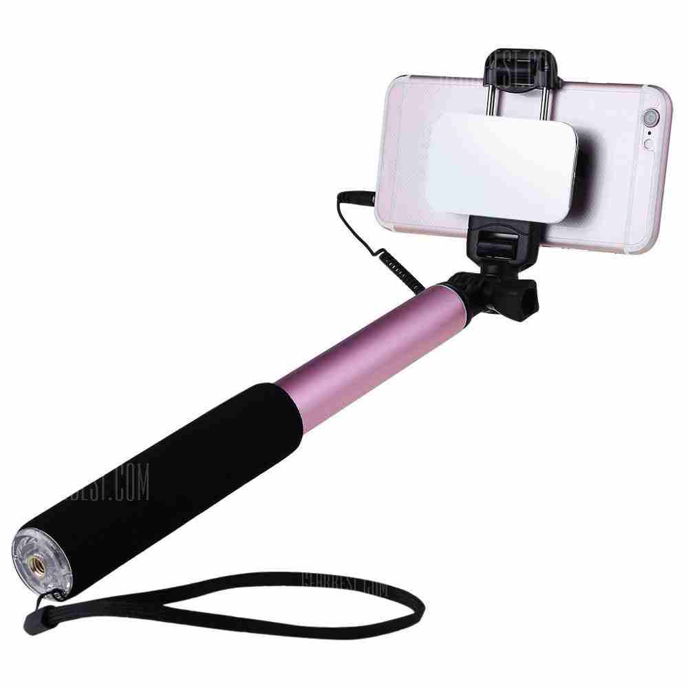 offertehitech-gearbest-Rock Compact Size Wire Control Selfie Stick Monopod