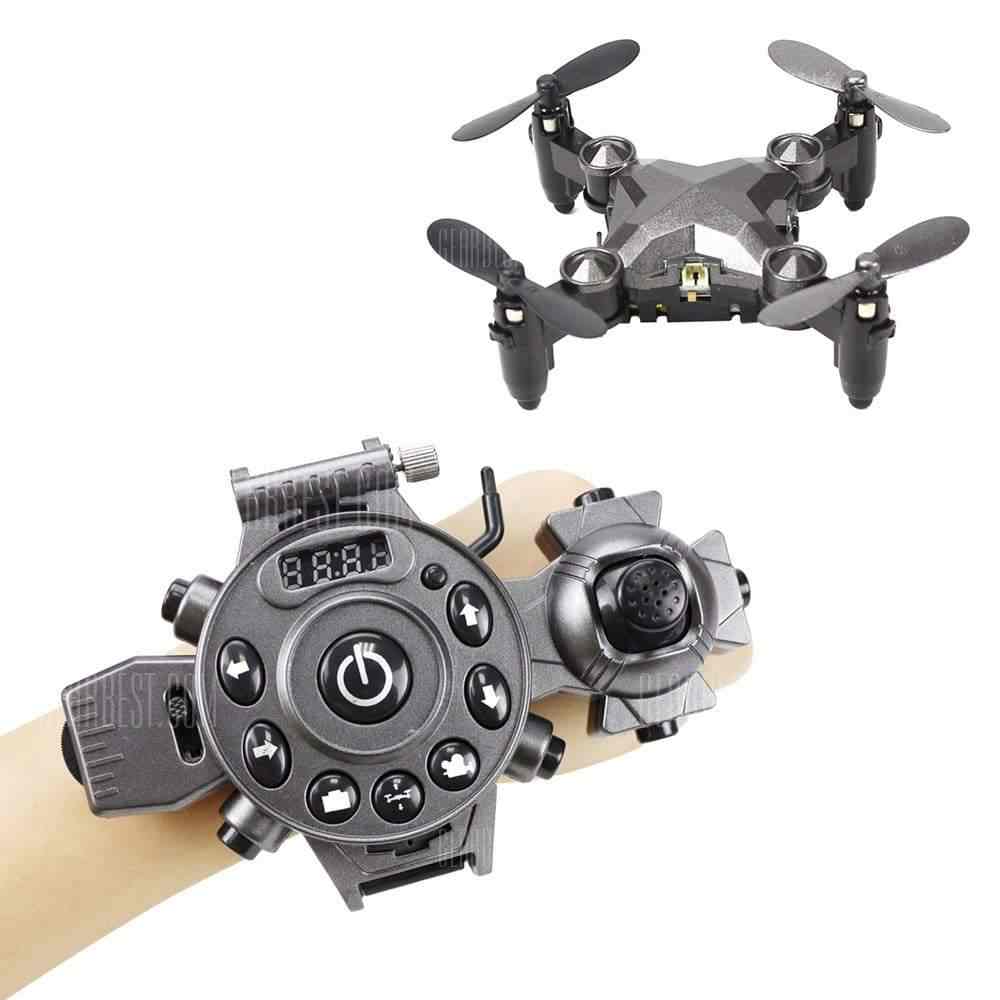 offertehitech-gearbest-Watch Control RC Drone Mini Foldable Quadcopter Altitude Hold
