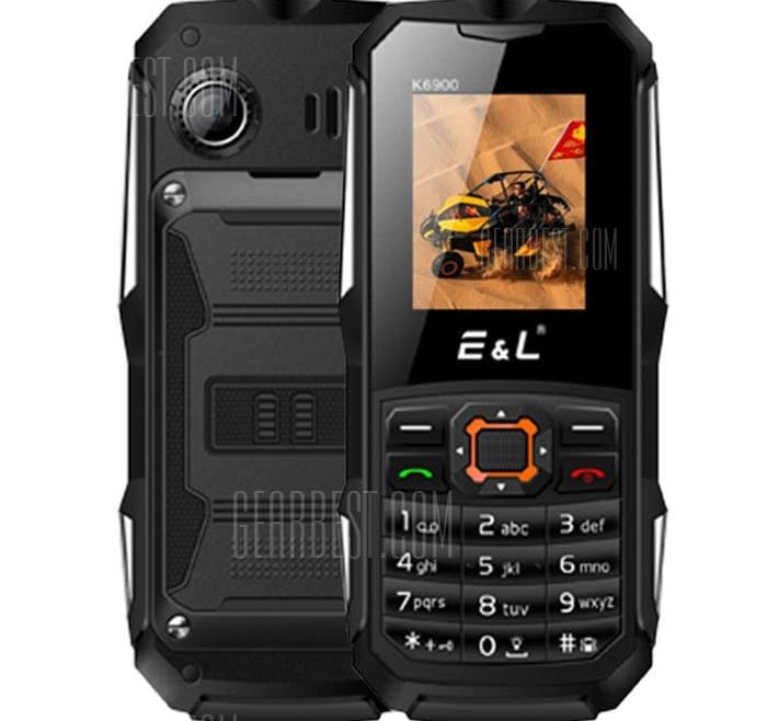 offertehitech-gearbest-EL K6900 Quad Band 1.77 inch IP68 Waterproof Unlock Phone