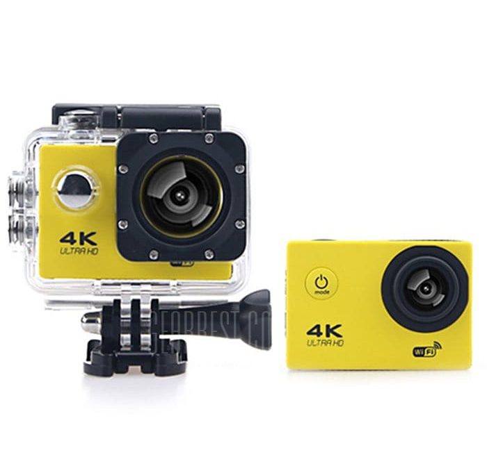 offertehitech-gearbest-F60B 4K WiFi 170 Gradi Grandangolare Fotocamera Sportiva