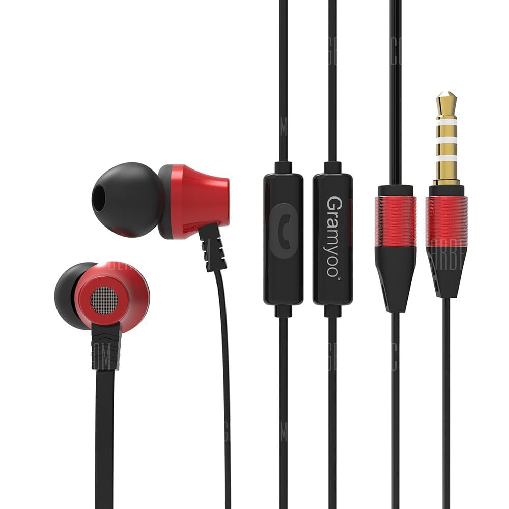 offertehitech-gearbest-Gramyoo X9 Universal In-ear Earphones Wired Earbuds