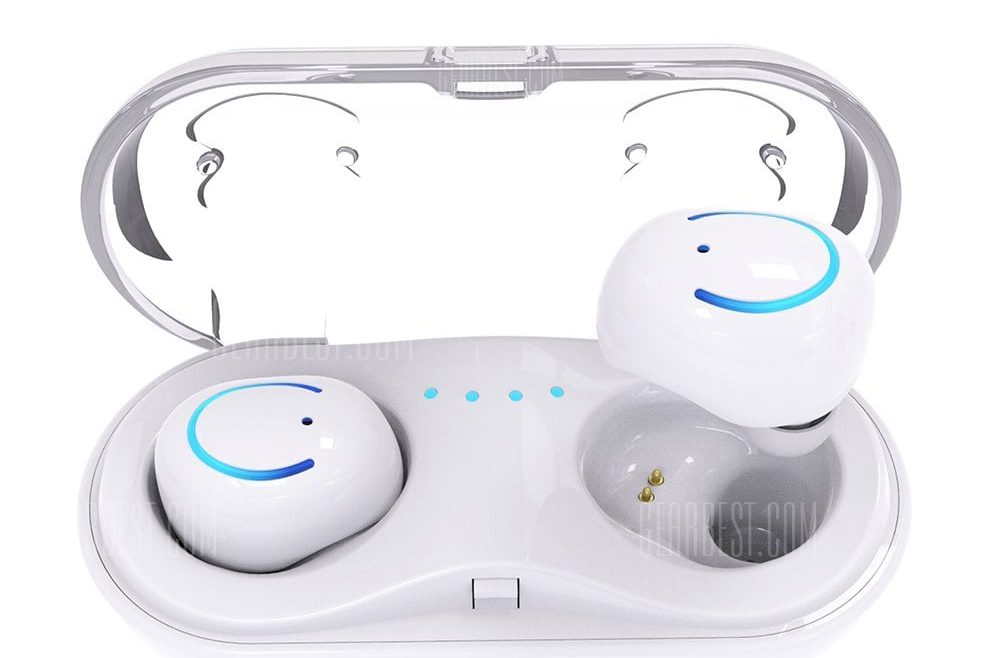 offertehitech-gearbest-HBQ - Q18 Mini Wireless Bluetooth Earbuds with Charging Box