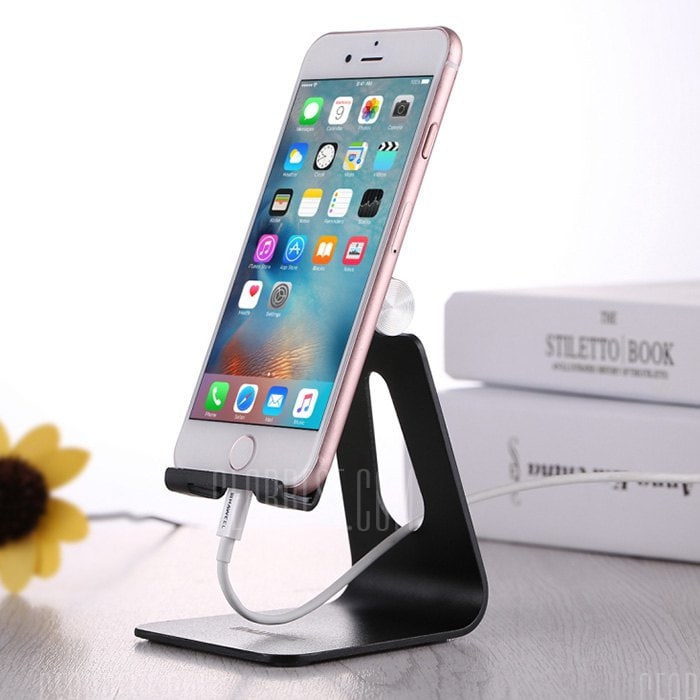 offertehitech-gearbest-Haweel HWL6360 Aluminum Alloy Adjustable Desktop Mobile Phone Holder