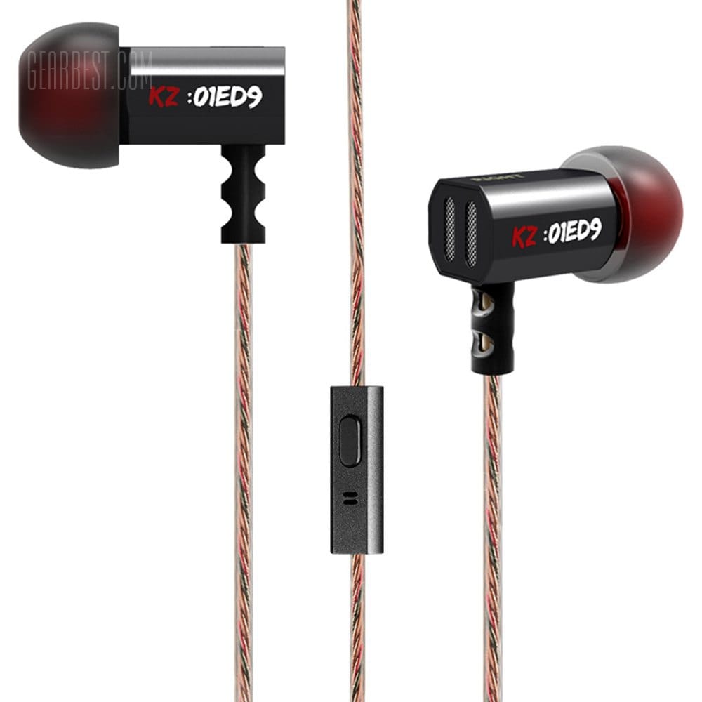 offertehitech-gearbest-KZ-ED9 In-ear Super Bass HiFi Earphones with Microphone