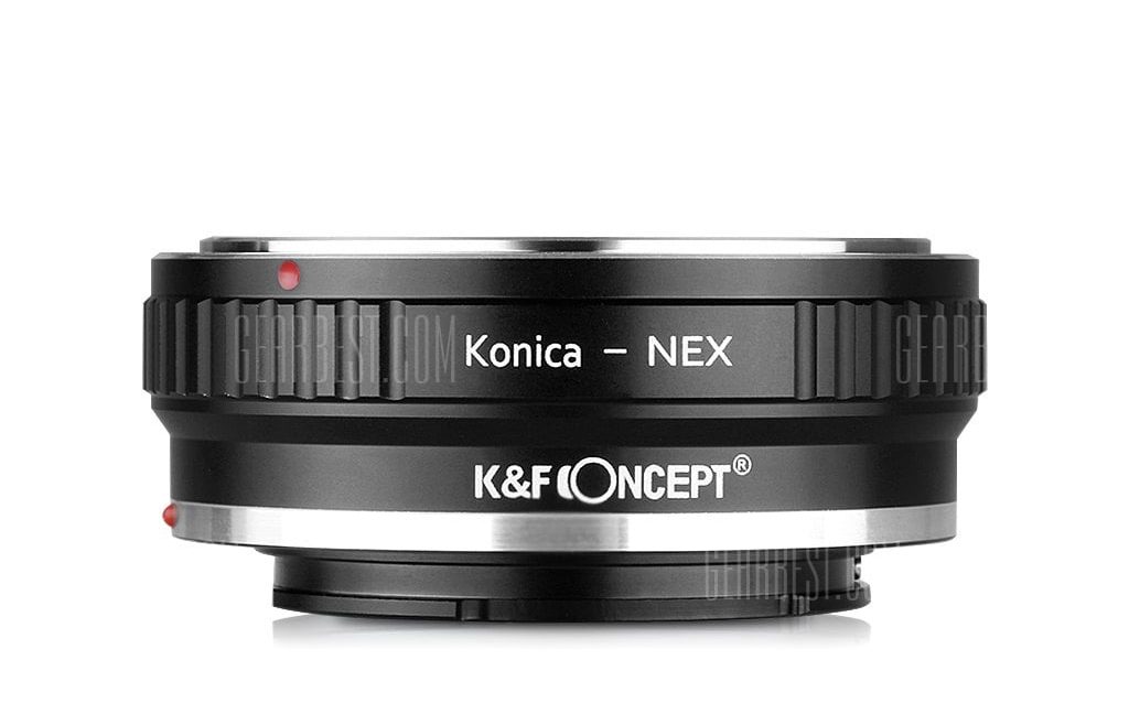 offertehitech-gearbest-K&F Concept Lens Mount Adapter Ring for Konica AR Lens to Sony NEX NEX3 NEX5 E-Mount Camera (KONICA to NEX)