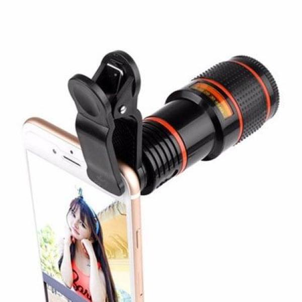 offertehitech-gearbest-12X Zoom Telescopic Mobile Phone Lens Universal 12 Times Mobile Phone Telephoto Telescope Head HD External Camera Lens