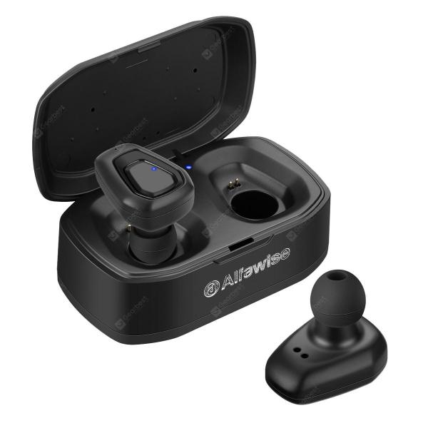 offertehitech-gearbest-Alfawise A7 TWS Wireless Mini Earbuds Bluetooth Stereo Bilateral Earphones with Portable Charging Dock