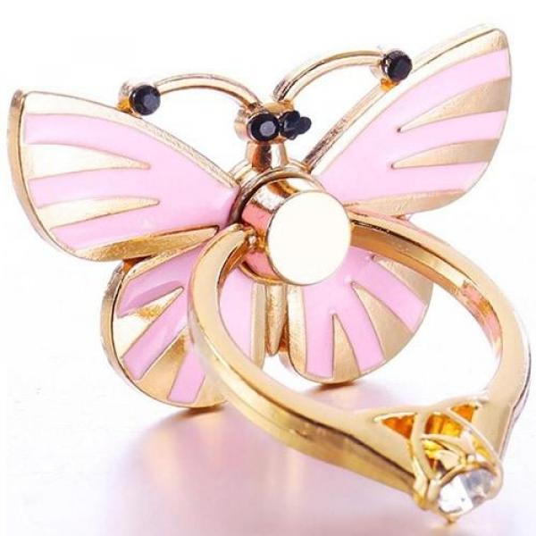 offertehitech-gearbest-Butterfly Ring Design Mobile Phone Stand Holder