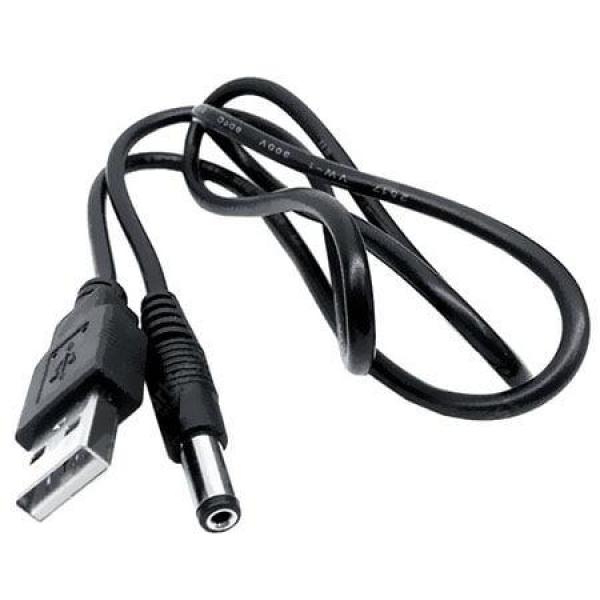 offertehitech-gearbest-CY  USB 2.0 A Type Male to 5.5 x 2.5mm DC 5V Power Plug Barrel Connector Charge Cable for Tablet