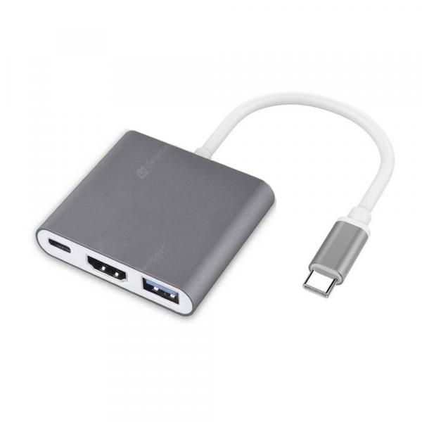 offertehitech-gearbest-Cwxuan USB 3.1 Type-C to HDMI / USB 3.0 / USB-C Adapter