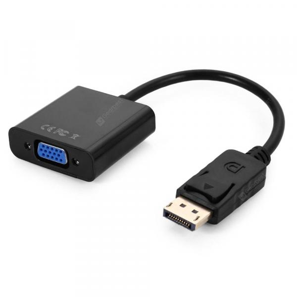 offertehitech-gearbest-Display Port DP Male to VGA Female Adapter Converter Cable