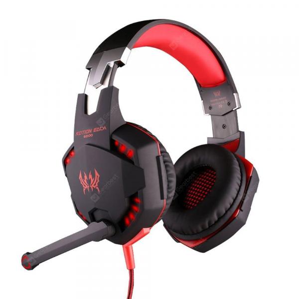 offertehitech-gearbest-EACH G2100 USB and Audio Jack Dual Input Gaming Headphones Stereo Sound Vibration Headset Stretchable Band 2.2m Nylon - coated Cable for PC Game