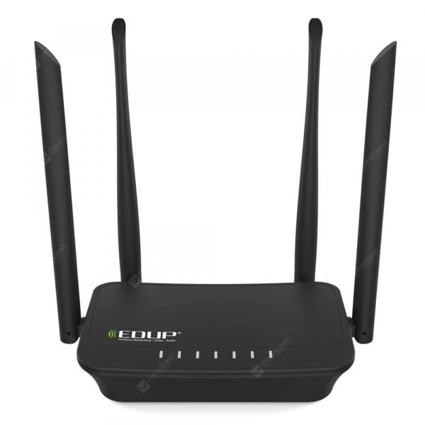 offertehitech-gearbest-EDUP EP - RT2639 2.4GHz WiFi 300Mbps Home Smart Router 4 x 6dBi High Gain Antenna