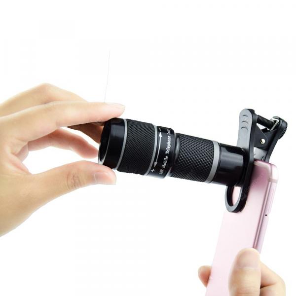 offertehitech-gearbest-External HD Photo Photography Adjustable Focus Intelligent 18 Times Mobile Phone Telephoto Telescope Head