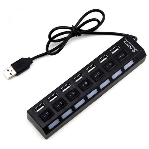 offertehitech-gearbest-JF - H003 7 Ports USB 2.0 Hub