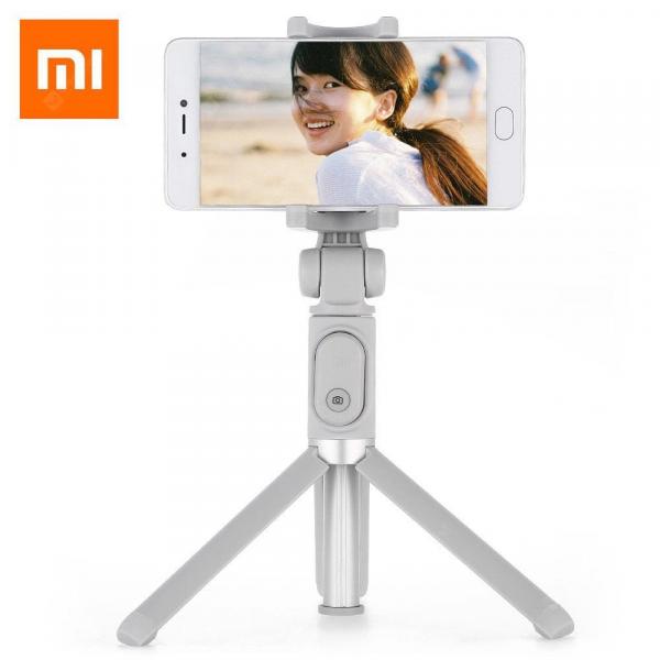 offertehitech-gearbest-Original Xiaomi Selfie Stick Bluetooth Remote Shutter Tripod Holder