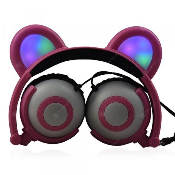 offertehitech-gearbest-SENKAMA Noise Reduction Cartoon LED Light Headphones