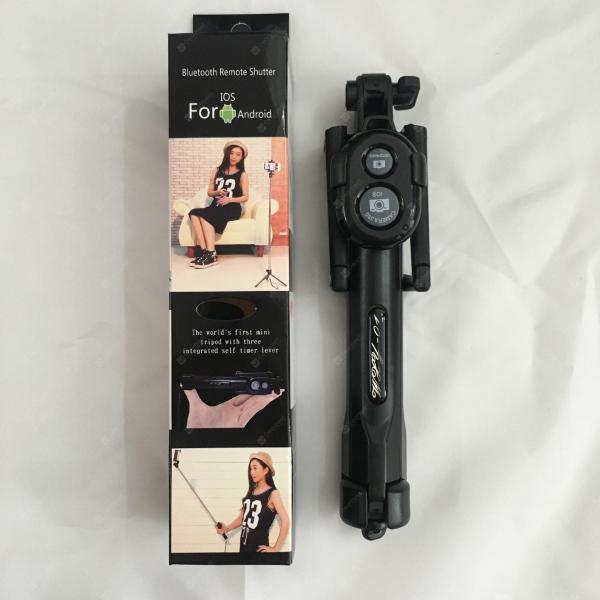offertehitech-gearbest-Tripod Selfie Camera Mobile Phone Bluetooth Selfie Stick Three Feet Free To Remove Telescopic Self-timer Artifact