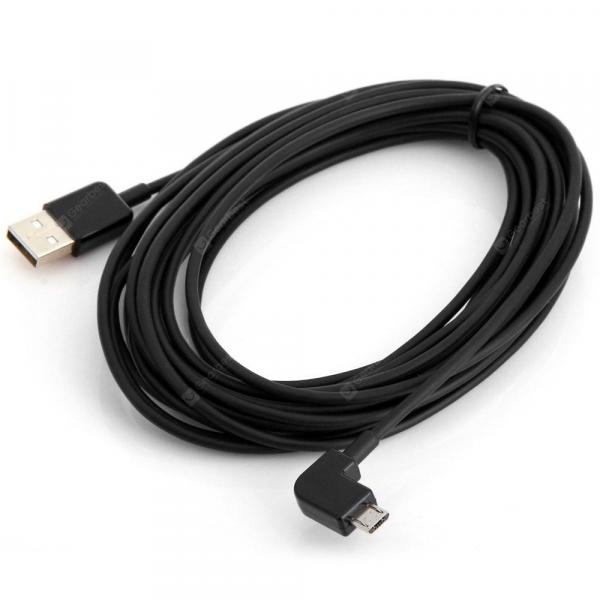 offertehitech-gearbest-U2 - 306 5m Micro USB Male 90 Degrees Left Angle to USB Data Sync Transmission Charging Cable
