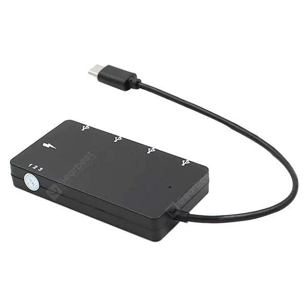 offertehitech-gearbest-USB Type-C to 4 USB Hub OTG Adapter Converter