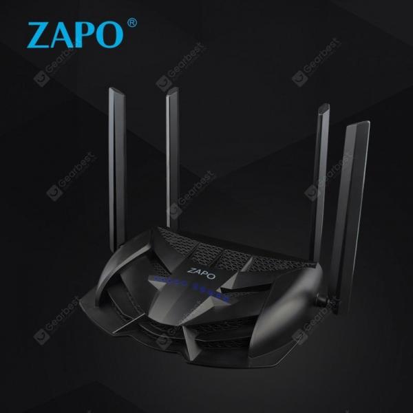 offertehitech-gearbest-ZAPO Z-1200 Wireless Router Anglo 1200M Dual-band Wireless Router Gamer