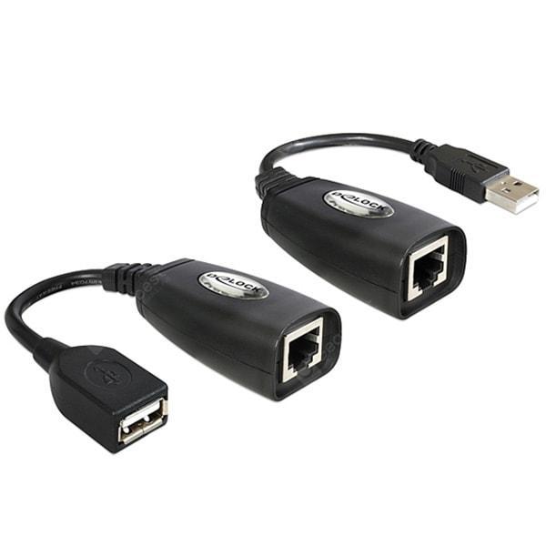 offertehitech-gearbest-CY U2 - 137 USB USB to RJ45 CAT5E CAT6 Cable Extension Adapter 2pcs