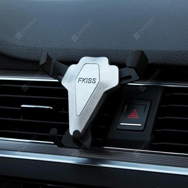 offertehitech-gearbest-Car Air Outlet Car Bracket Bracket Triangle Gravity Mobile Phone Buckle Type Stable Air Outlet Car Bracket  Gearbest