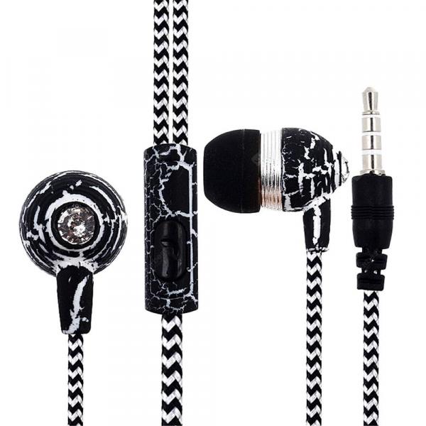 offertehitech-gearbest-Crack Woven Cord Wired Earphone Universal In-ear Earbuds  Gearbest