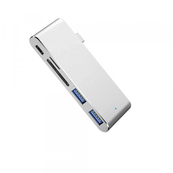 offertehitech-gearbest-Cwxuan USB 3.1 Type-C to Type-C / USB 3.0 HUB / TF SD Card Reader with PD Charging for Macbook  Gearbest