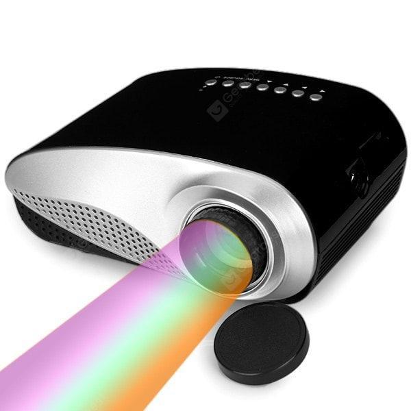 offertehitech-gearbest-H60 LCD Projector 60 Lumens 480 x 320 Native Resolution 16:9 Aspect Ratio Supports HDMI USB VGA IR SD Card (EU Plug)