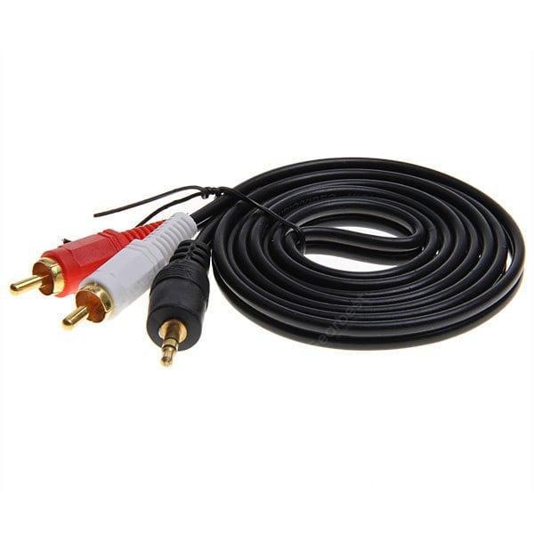 offertehitech-gearbest-New 1.42M 5FT PC/Laptop Stereo 3.5mm Male to 2 RCA Male Audio Cable  Gearbest