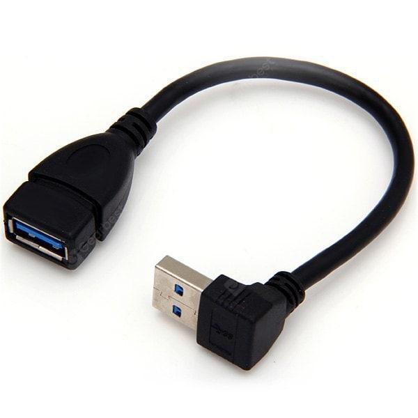 offertehitech-gearbest-Portable Up Angled 90 Degree USB3.0 A Type Male to Female Short Cable for Mobile Phone  Gearbest