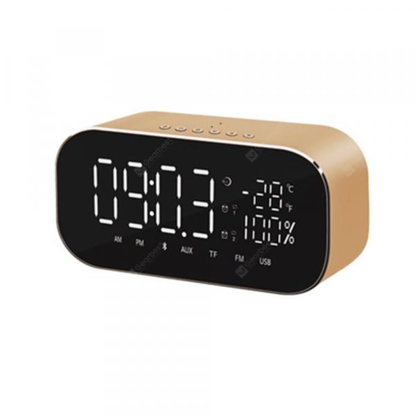 offertehitech-gearbest-S2 Mini Wireless Metal Alarm Clock Bluetooth Speaker