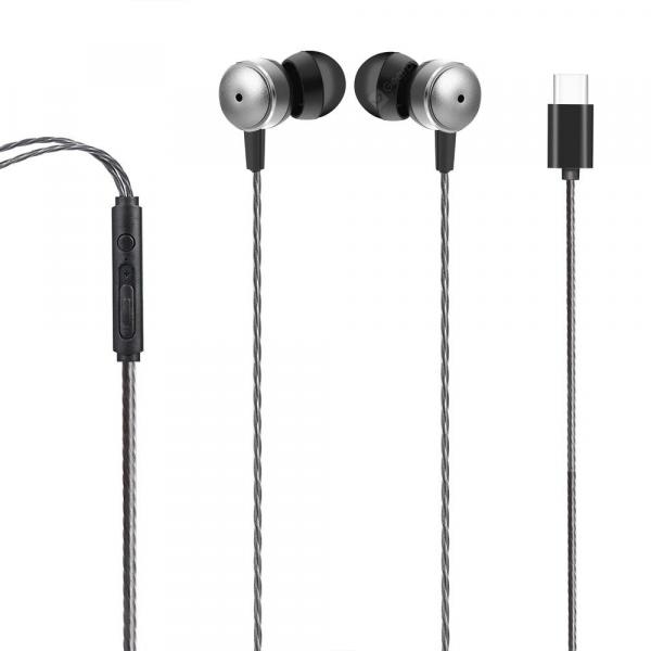 offertehitech-gearbest-USB Type C  In-Ear Extra Bass Noise Cancelling Earphones for Xiaomi Samsung