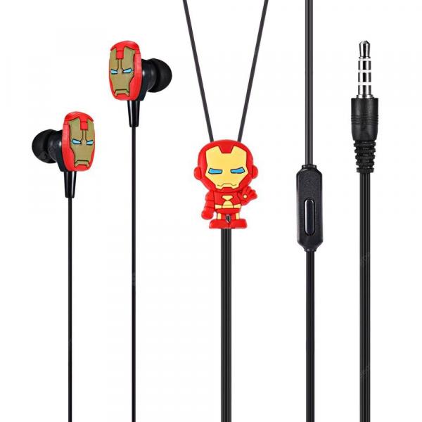 offertehitech-gearbest-Y03 Cartoon 3.5mm Wired In-ear Stereo Earphones with Mic