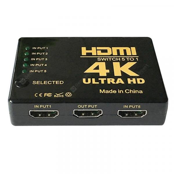 offertehitech-gearbest-5 in 1 HDMI Switch High Speed Converter with IR Wireless Remote  Gearbest