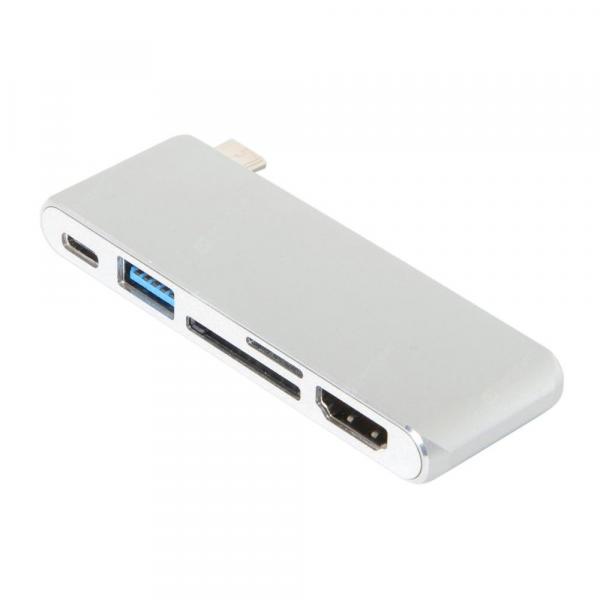 offertehitech-gearbest-CY UC - 070 USB-C to SD / TF USB 3.0 HDMI USB-C Converter  Gearbest