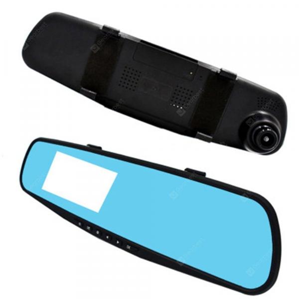 offertehitech-gearbest-Car DVR Dash Cam Car Rearview Mirror Driving Recorder 1080P HD Blue Screen Anti-light Multi-Language  Gearbest