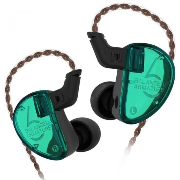 offertehitech-gearbest-KZ AS06 In-ear Stereo Earphones 3BA HiFi BassEarbuds  Gearbest