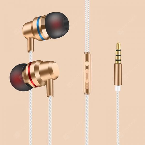 offertehitech-gearbest-Metal Subwoofer HIFI In-ear Earbuds Subwoofer Wire Control Earphone with Mic Game Music Mobile Phone Headset  Gearbest
