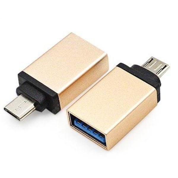 offertehitech-gearbest-Micro USB Male to USB 3.0 Female OTG Adapter 1PC  Gearbest