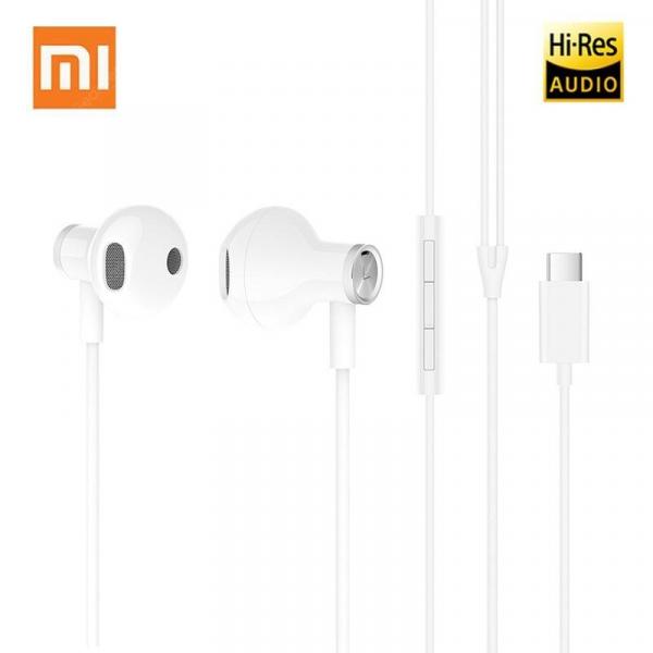 offertehitech-gearbest-Original Xiaomi Hybrid Dual Driver Type-C Earphone Half In-Ear USB Wired Control  Gearbest