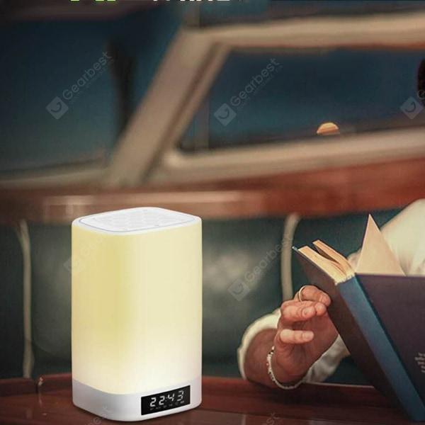 offertehitech-gearbest-Q6 Colorful Bluetooth 4.2 Speaker Soundbox with Touch Light Clock Alarm  Gearbest